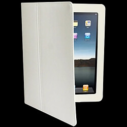 Wewoo Smart Cover Housse en cuir de haute qualité avec support pour iPad 2 blanc