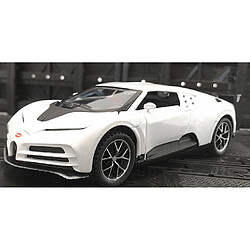 Universal 1: 32 Bugatti Model en alliage moulé sous pression Edition Anniversaire Collection Jouets pour enfants | Voiture jouet moulée sous pression (blanc)