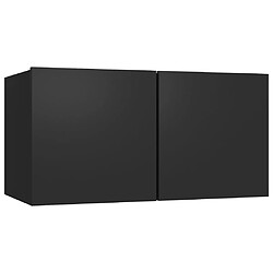 Avis vidaXL Ensemble de meuble TV 7 pcs Noir Bois d'ingénierie