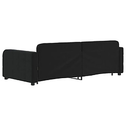 Maison Chic Lit d'appoint | Lit de jour avec lit gigogne | Lit de repos noir 90x200 cm velours -GKD43493 pas cher