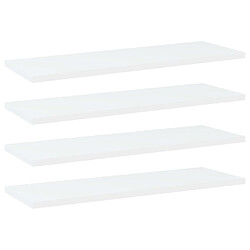 vidaXL Panneaux de bibliothèque 4 pcs blanc bois d’ingénierie