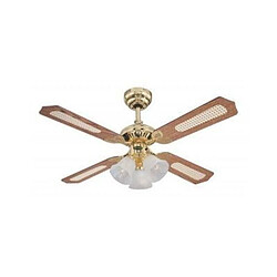 Avis Westinghouse Ventilateur Princess 105cm Laiton Chêne Acajou