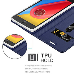 Avis Cadorabo Coque Motorola MOTO C PLUS Etui en Bleu