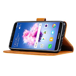 Wewoo Housse Coque Pour Huawei P Smart GUSSIM Business Style Étui en cuir à rabat horizontal avec support et fentes cartes et portefeuille kaki pas cher