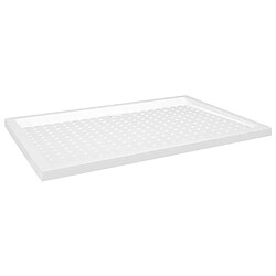 vidaXL Receveur de douche avec picots Blanc 80x120x4 cm ABS