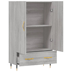 Acheter vidaXL Buffet haut sonoma gris 69,5x31x115 cm bois d'ingénierie