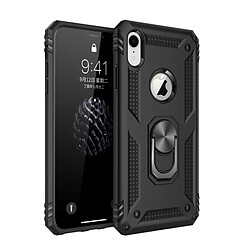 Wewoo Coque Étui de protection en TPU + antichoc Sergeant Armour pour iPhone XR, avec support rotation 360 degrés (Noir)