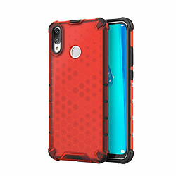 Wewoo Coque PC + TPU antichoc en nid d'abeille pour Huawei Y9 2019 rouge