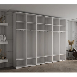 Avis Abiks Meble Inova 1 Armoire avec miroir et portes battantes 236,7/300/47 6 Portes (gris/nero)