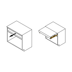 Avis Coulisses pour table à rallonge et relevable Oplà Top 450-900mm charge 40kg inox brossé 2045469 Emuca