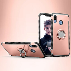 Wewoo Coque Étui de protection magnétique à anneau de rotation de 360 degrés pour Huawei Honor Play or rose