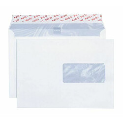 Elco 62896 Boite de 500 enveloppes avec fenêtre Format C5 Blanc