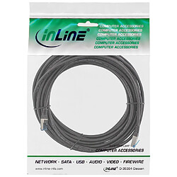 Câble Patch InLine®, Cat. 6A, S / FTP, extérieur PE, noir, 15m