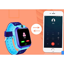 Avis Universal Q12 Smartwatch pour enfants SOS Mobile Watch Smartwatch avec carte SIM Photos Imperméable IP67 Cadeau pour enfants IOS Z5S | Smartwatch (Bleu)