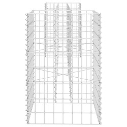 Avis vidaXL Jardinière à gabion en H Fil d'acier 260x40x60 cm