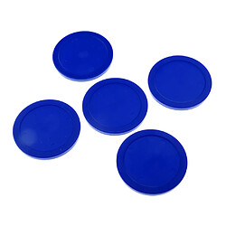 5 pièces 62mm air hockey remplacement des rondelles pour les tables de hockey sur l'air grandeur nature bleu pas cher