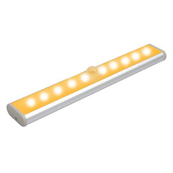 Wewoo 2W 10 LED lumière blanche chaude écran large intelligent de capteur de corps humain de la du de de l'écran version de la batterie