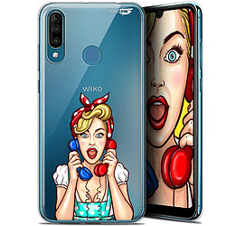 Caseink Coque arrière Wiko View 3 (6.26 ) Gel HD [ Nouvelle Collection - Souple - Antichoc - Imprimé en France] Calling Girl