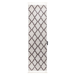 RUGSX Le tapis, le tapis de couloir BERBERE TROIK crème - pour la cuisine, l'antichambre, le couloir 60x250 cm