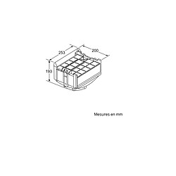 Kit de recyclage pour hotte - DWZ0XX0J0 - BOSCH pas cher