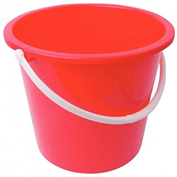 Seau Rond en Plastique 10 L Rouge - Jantex - 