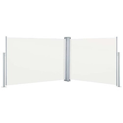 vidaXL Auvent latéral rétractable Crème 100 x 1000 cm