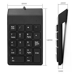 Acheter Clavier Bluetooth 2,4 GHz, pavé numérique silencieux, pavé numérique portable pour comptabilité financière pour ordinateur portable/notebook/PC