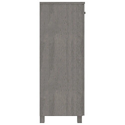 Avis vidaXL Armoire à chaussures HAMAR Gris clair 85x40x108 cm Pin massif