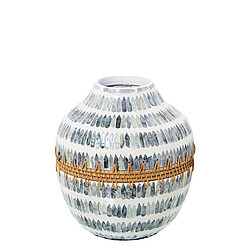 Vase Alexandra House Living Nacre noire 23 x 22 x 27 cm