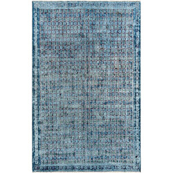 Vidal Tapis de laine 279x172 Bleu Vintage Royal