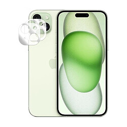 Lot de 2 verre trempé camera arrière protecteur pour iPhone 15 Plus 6.7" - VISIODIRECT -