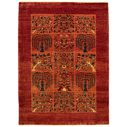 Vidal Tapis de laine 247x152 rouge Kashkuli