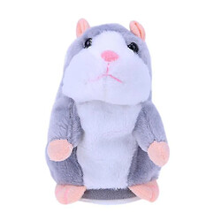 Universal Tiny Talky Hamster Mouse, Toy en peluche Animaux en peluche apprenant le son (gris)