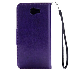 Avis Wewoo Housse Étui Violet pour Huawei Y5II à rabat en cuir pressé fleurs horizontales avec boucle magnétique & Titulaire & Slots de cartes Portefeuille