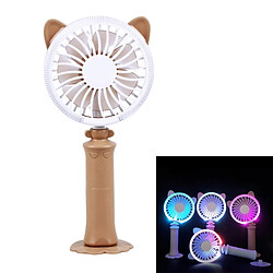 Wewoo Sunshine Twisted Cat Night Fan USB avec rotation à 180 degrés & vent 2 vitesses Marron