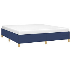 Avis Maison Chic Lit adulte - Lit simple Cadre de lit,Structure du lit Contemporain Bleu 180 x 200 cm Tissu -MN94769