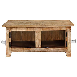 Acheter Maison Chic Table basse,Table Console Table d'appoint, Table pour salon 67x67x30 cm Bois de manguier massif -MN49428