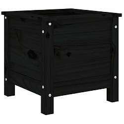 Acheter Maison Chic Jardinière,Bac à fleurs - pot de fleur noir 40x40x39 cm bois massif de pin -GKD58515