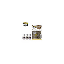 Mig Jimenez Ammo Peintures Damp Soils ( Mud & Earth Set )