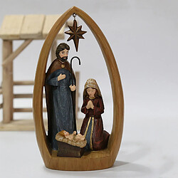 Avis Décorations D'artisanat En Résine De Figurines De Crèche De Noël 22.5x12.5x7.5cm