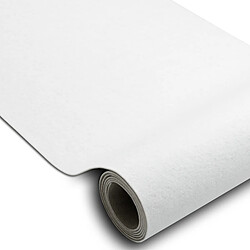 RUGSX TAPIS DE COULOIR ANTIDÉRAPANT RUMBA 1950 Mariage couleur unique blanc 200cm 200x170 cm