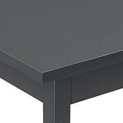 Acheter Table de Salle à Manger Den Haag 120 x 60 x 75 cm Gris Foncé [en.casa]