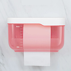 Universal Porte-papier de toilette en plastique, porte-serviettes de toilette, étagères de rangement, boîtes de rangement, papier toilette (rose)