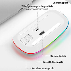 Yonis Souris RGB Sans Fil Bluetooth Haute Précision pas cher