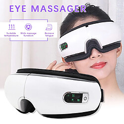 Acheter Universal Soins pour les yeux Bluetooth Masseur pour les yeux Vibration Spa Musique Air pliable Pression Chauffage Appareil Massage pour la fatigue des yeux | Appareil de beauté pour usage domestique (blanc)