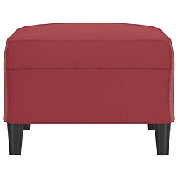 Avis vidaXL Repose-pied Rouge bordeaux 70x55x41 cm Similicuir