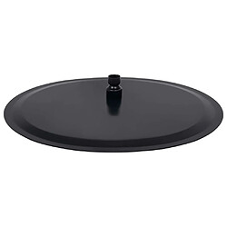 Avis vidaXL Pomme de douche pluie Acier inoxydable 40 cm Ronde Noir