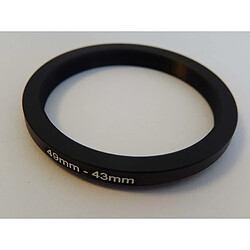 vhbw Filtre adaptateur Step Down 49 mm-43 mm Noir pour appareil photo Agfa, Agfaphoto, Canon, Casio, Fujifilm, Kodak, Minolta, Nikon, Olympus