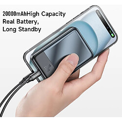 SANAG Magsafe Powerbank 20000Mah, Power Bank Avec Fonction De Charge Rapide, Pd 20W, Fils Sans Fil Batterie Externe Usb-C, Batterie De Chargeur Portable Pour L'Iphone 15/14/13/12