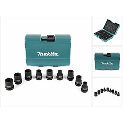 Makita Coffret comportant 9 douilles pour boulonneuses à chocs 1/2" ( B-66232 )